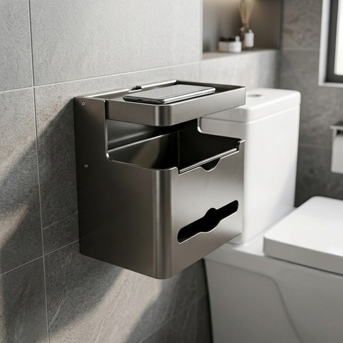 Toilet paper holder wall - toilet, mount